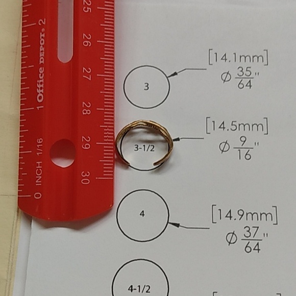 10k yellow gold dolphin ring midi toe ring - Picture 2 of 3